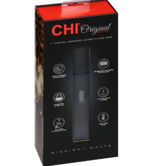 CHI Original Digital Ceramic Hairstyling Midnight Matte Iron - Picture 1 of 4